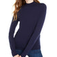 Maison Jules Women's Mock Neck Sweater Blue Size X-Small