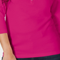 Karen Scott Women's Petite Cotton Henley Shirt Pink Size Small