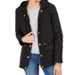 Charter Club Women's Quilted Hooded Jacket Black Size X-Small