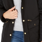 Charter Club Women's Quilted Hooded Jacket Black Size X-Small