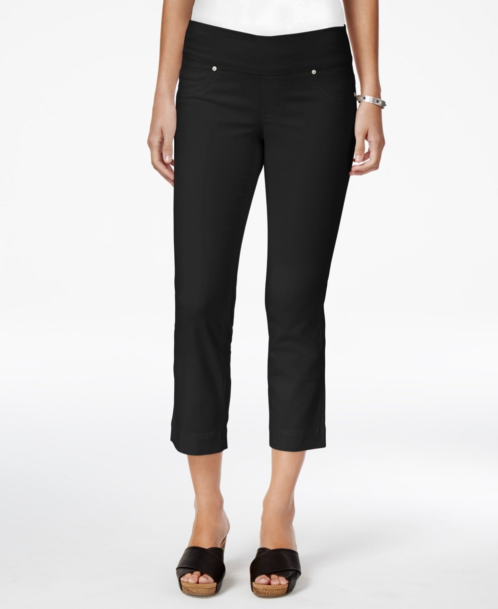 Style & Co Women's Pull On Boyfriend Jeans Black Size PL