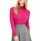 Maison Jules Women's Mock-Neck Sweater Pink Size X-Small