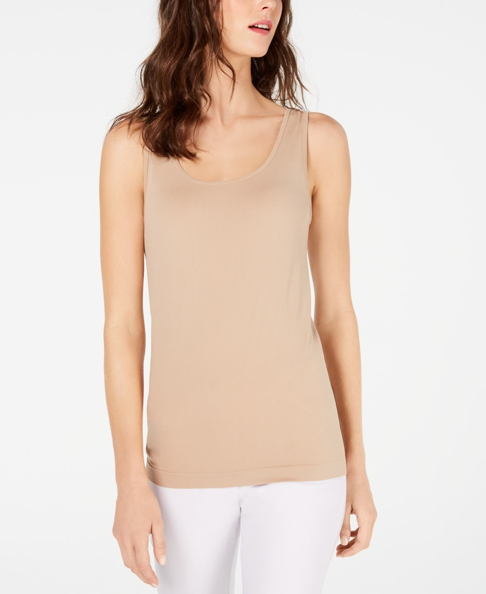 INC International Concepts Women's Seamless Tank Top Taupe Size 34X16