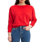 Levi's Women's Velour Dolman Sleeve Top Red Size S