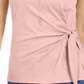 Style & Co Women's Side Tie Top Pink Size Medium