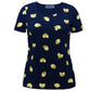Karen Scott Women's Botanical Print Cotton Scoop Neck Top Blue Size Medium