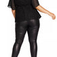 City Chic Women's Trendy Plus Size High Born Top Black Size 22W