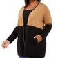 Charter Club Women's Plus Milano Two Tone Cardigan Brown Size 4X
