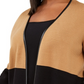 Charter Club Women's Plus Milano Two Tone Cardigan Brown Size 4X