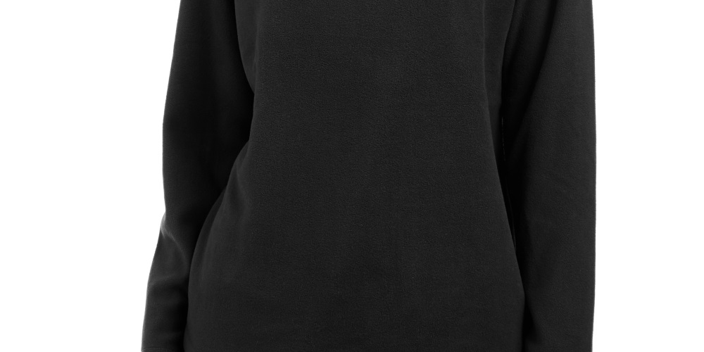 Karen Scott Women's Sport Fleece Sweatshirt Black Size X-Large
