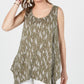 Style & Co Women's Printed Tank Top Green Size PP