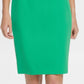 DKNY Women's Zippered Cap Sleeve V Neck Short Sheath Cocktail Dress Green Size 14