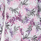 Karen Scott Women's Printed Split Neck Top Purple Size Large