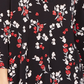Charter Club Women's Printed V Neck Top Black Size XX-Large