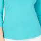 Charter Club Women's Boat-Neck Button-Shoulder Top Blue Size X-Large