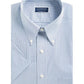 Club Room Men's Classic/Regular Fit Stretch Bengal Stripe Short Sleeve Dress Shirt Navy Size 14.5