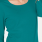 Karen Scott Women's Cotton Scoop Neck Top Green Size PXL