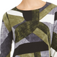 Alfani Women's Printed Swing Top Green Size PXL