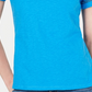 Charter Club Women's Split Neck Cotton Top Blue Size Large