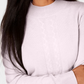 Karen Scott Women's Cable Knit Crewneck Sweater Pink Size Petite Medium