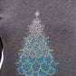 Karen Scott Women's Cotton Holiday Print T-Shirt Charcoal Size Small