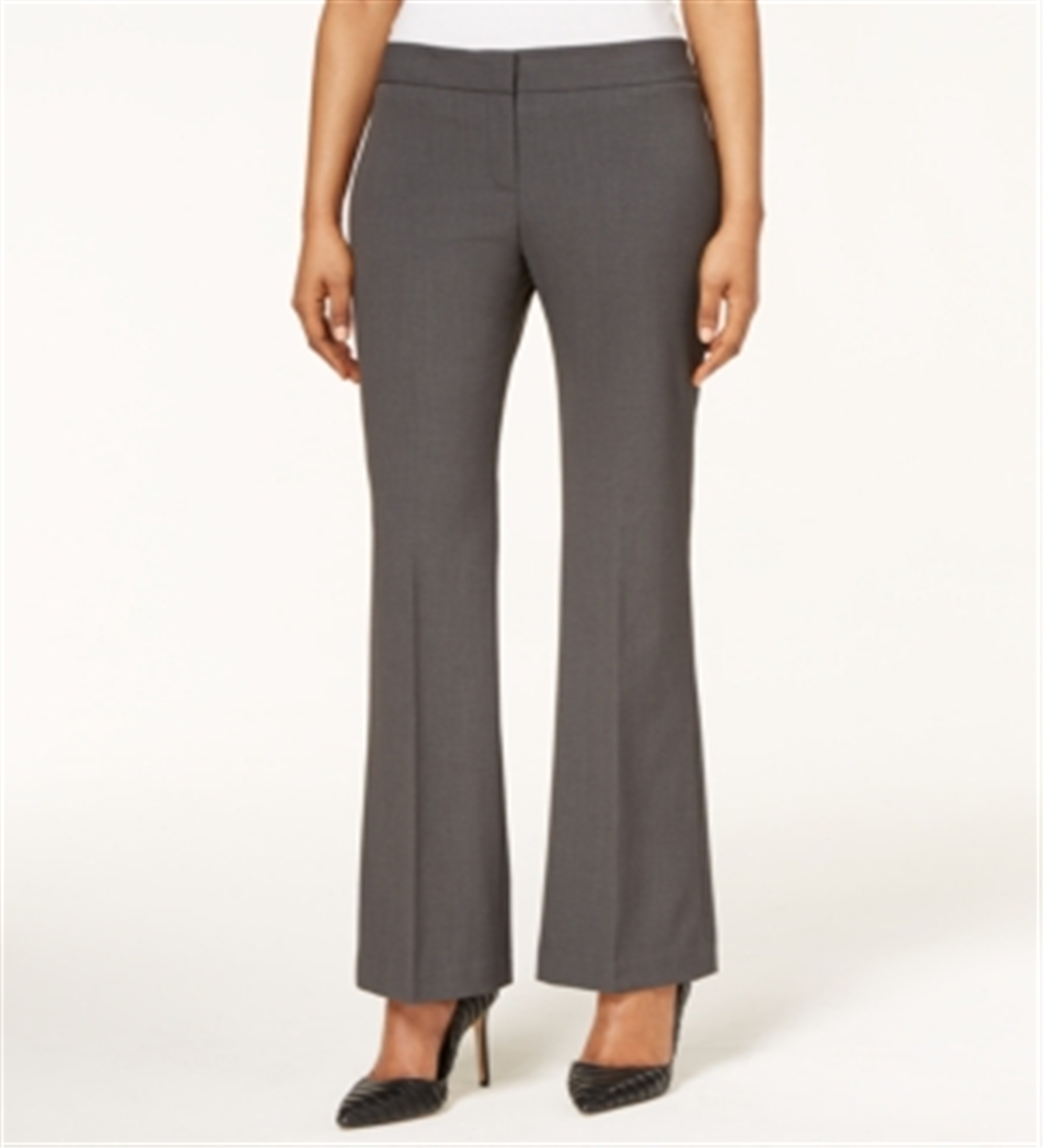 Nine West Women's Flare Leg Low Waist Dress Pants Gray Size 2