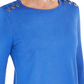 JM Collection Women's Embellished Scoop-Neck Top Blue Size X-Small