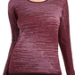 JM Collection Women's Metallic-Knit Top Purple Size Large