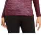 JM Collection Women's Metallic-Knit Top Purple Size Large
