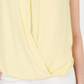 Charter Club Women's Surplice Top Yellow Size Large