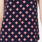 Charter Club Women's Petite V-Neck Printed Blouse Blue Size PXL