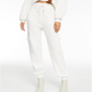 INC International Concepts Women's Cargo High Rise Jogger Pants White Size XS