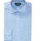 Ralph Lauren Men's Classic Regular Fit Non Iron Stretch Gingham Dress Shirt Blue Size 17X34X35