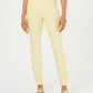 Charter Club Women's Cambridge Skinny Pull-On Tummy-Control Pants Regular And Short Lengths Yellow Size 10