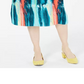 Alfani Women's Knife Pleat Midi Skirt Blue Size Petite Small