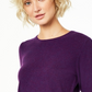 Charter Club Women's Crew-Neck Cashmere Sweater Dark Purple Size Extra Small