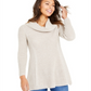 Style & Co Women's Long Sleeve Crew Neck Blouse Tan Size PP