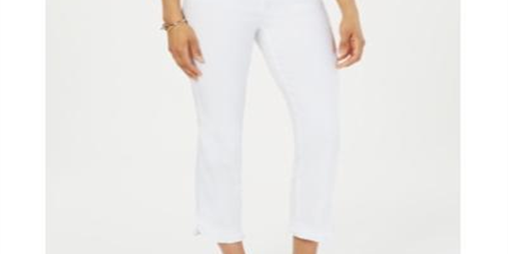 Charter Club Women's Tummy Control Pull on Pants White Size 14