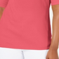 Karen Scott Women's Cotton Lace up Sleeve Top Coral Size Small