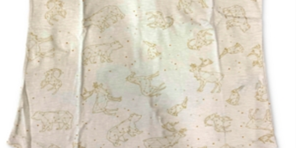 Style & Co Women's Cotton Printed T-Shirt  Ivory Size X-Large