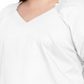 Alfani Women's Plus Smocked Trim V Neck Top White Size 2X