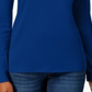 Charter Club Women's Pima Cotton Long Sleeve Top Blue Size X-Small