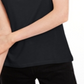 Maison Jules Women's Tie-Back Solid T-Shirt Black Size X-Small