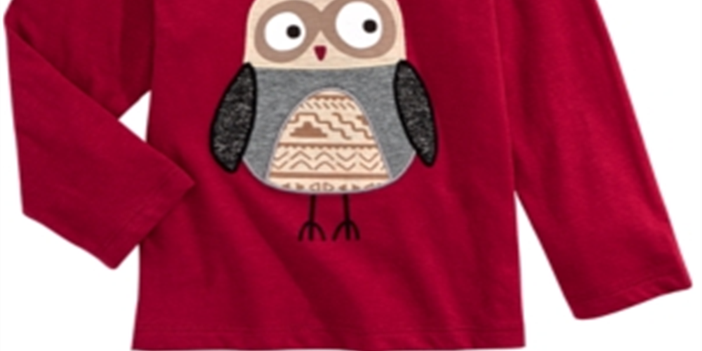 First Impressions Baby Boy's Cotton Little Owl T-Shirt Red Size 12MOS
