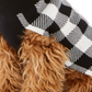 Charter Club Women's Check Print Dog Family Sweater White Size Large