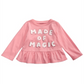 First Impressions Toddler Girl's Cotton Long Sleeve Peplum-Hem T-Shirt Pink Size 2T