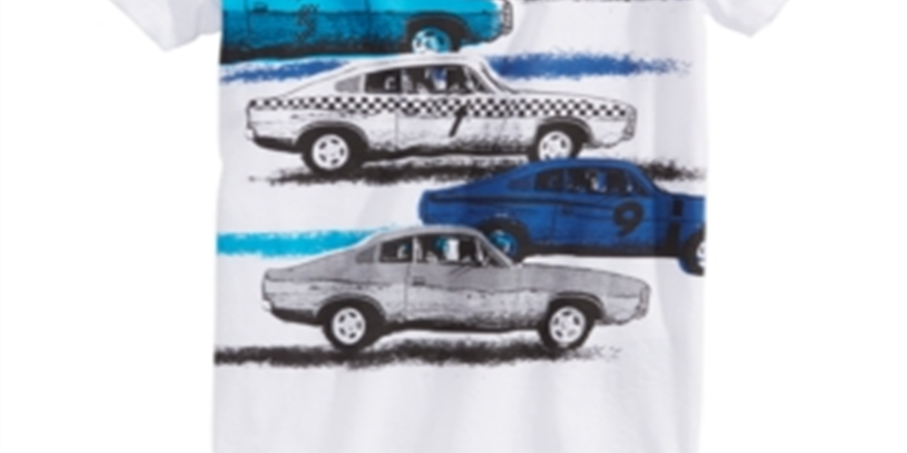Epic Threads Little Boy's Vintage Car T-Shirt White Size 5