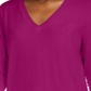 Maison Jules Women's V-Neck Sweater Pink Size Medium