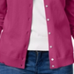 Karen Scott Women's Crew-Neck Cardigan Pink Size Small