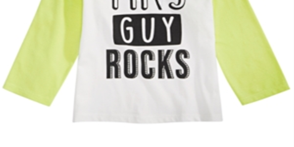 First Impressions Baby Boy's Rock-Print Cotton T-Shirt White Size 6-9MOS